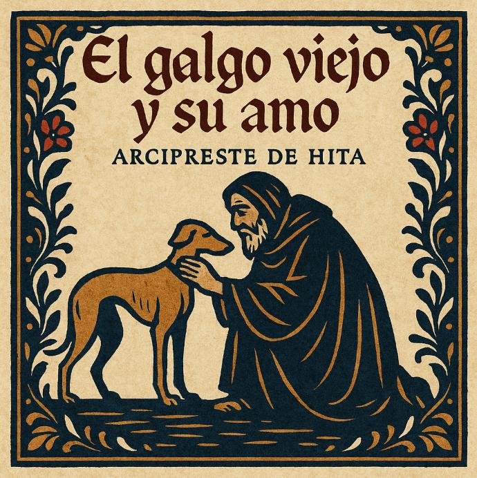 El galgo viejo y su amo